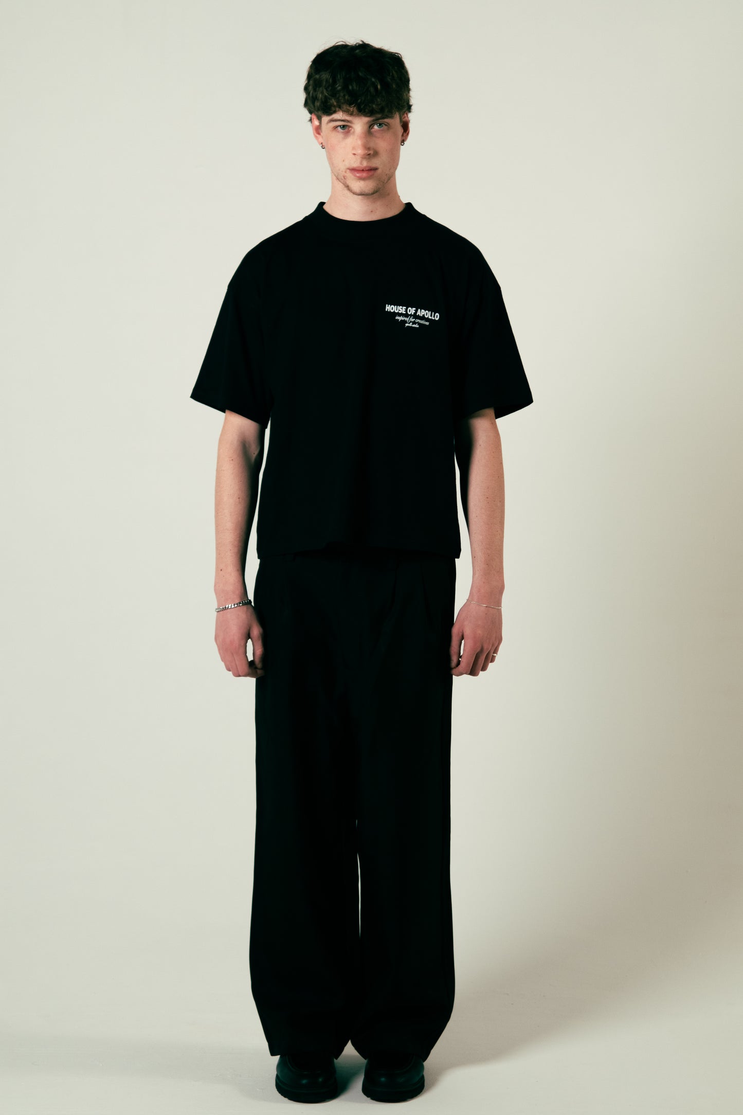 House of Apollo Black T-shirt