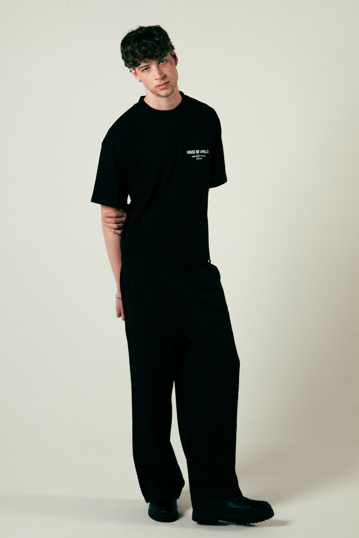 House of Apollo Black T-shirt