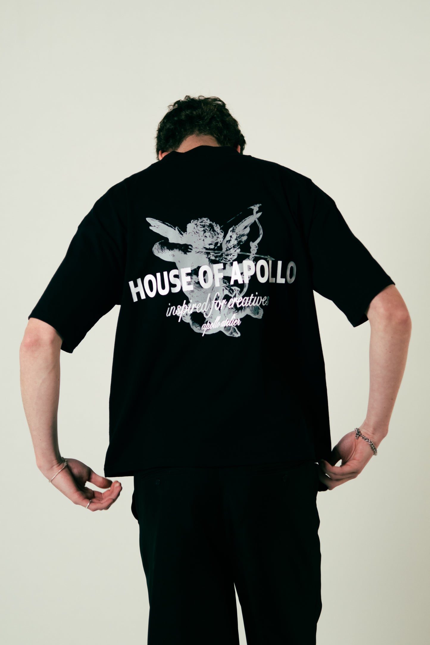 House of Apollo Black T-shirt