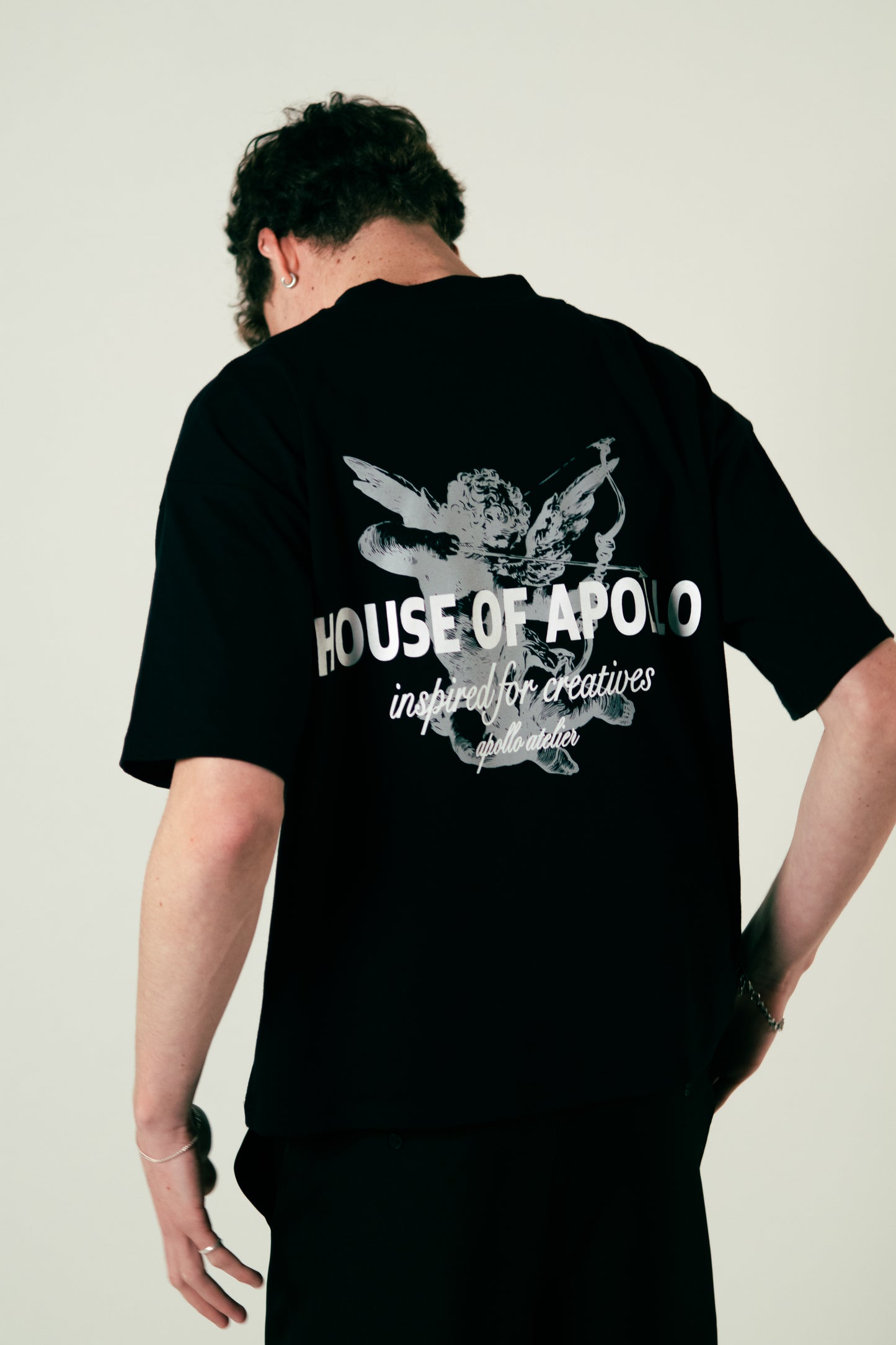 House of Apollo Black T-shirt