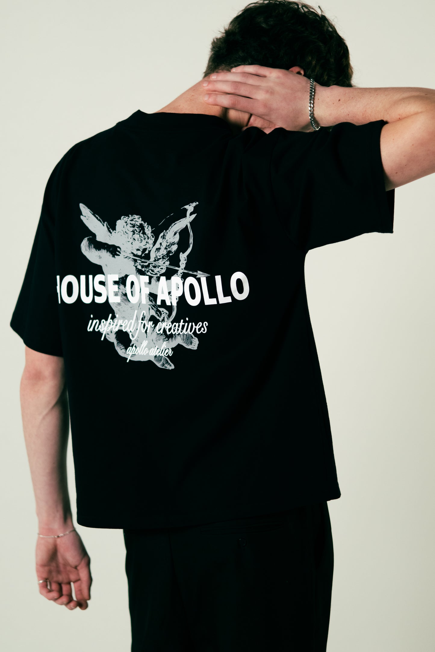 House of Apollo Black T-shirt